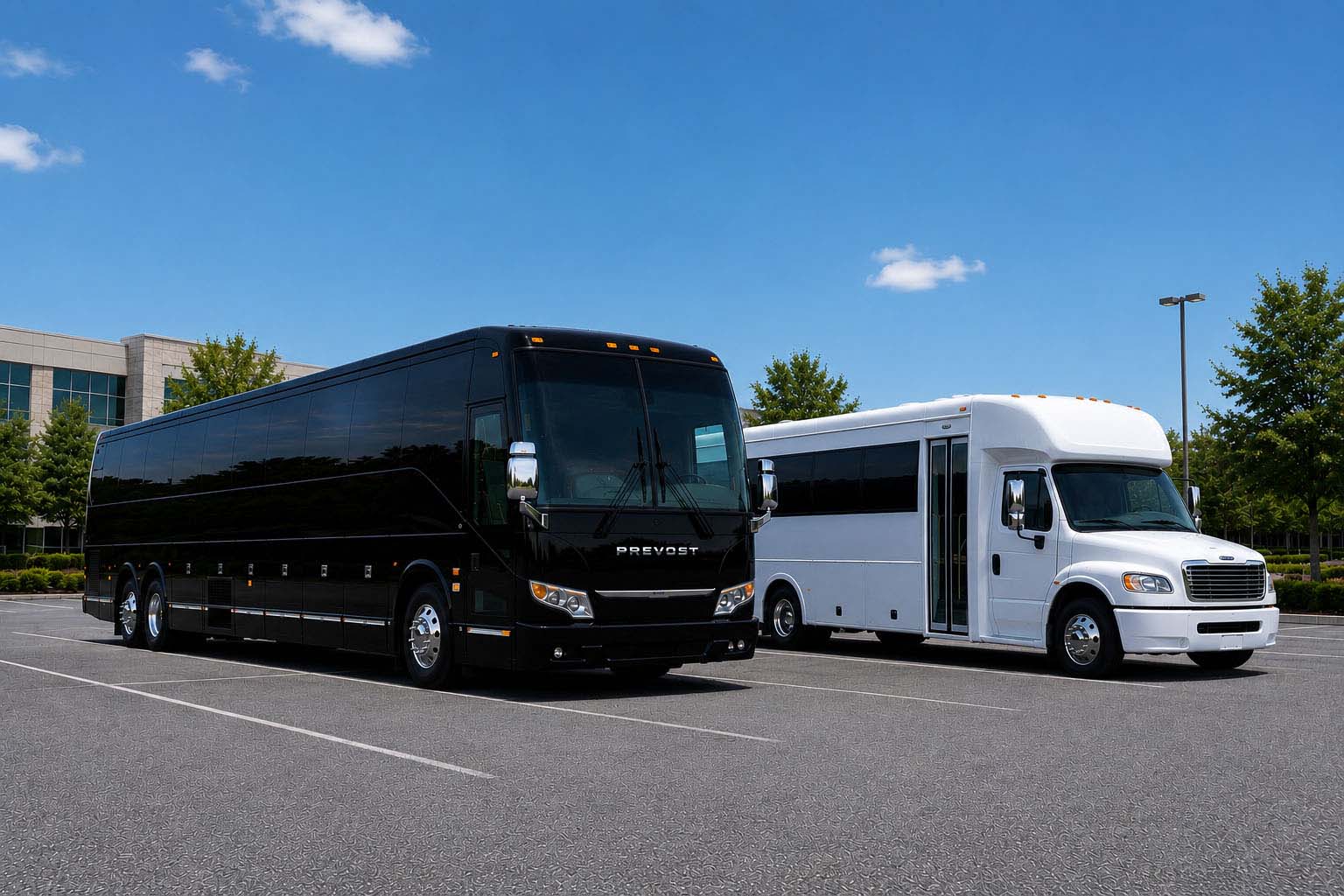 Charter bus rental in Dallas, TX