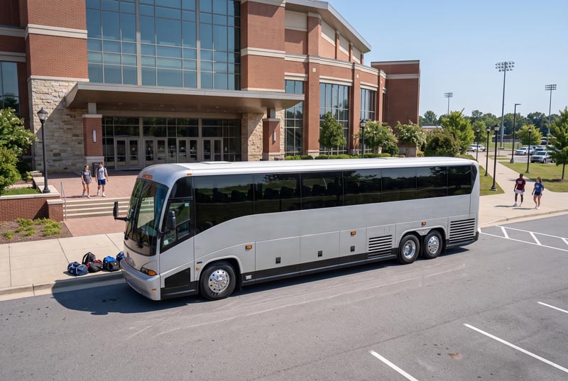 Sports Team Charter Bus Rentals in Dallas, TX